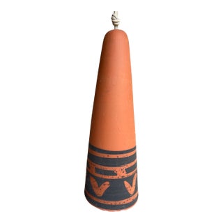 1970s Native American Folk Art Style Usa Pacific Stoneware Inc Bell Chime For Sale