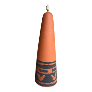 1970s Native American Folk Art Style Usa Pacific Stoneware Inc Bell Chime