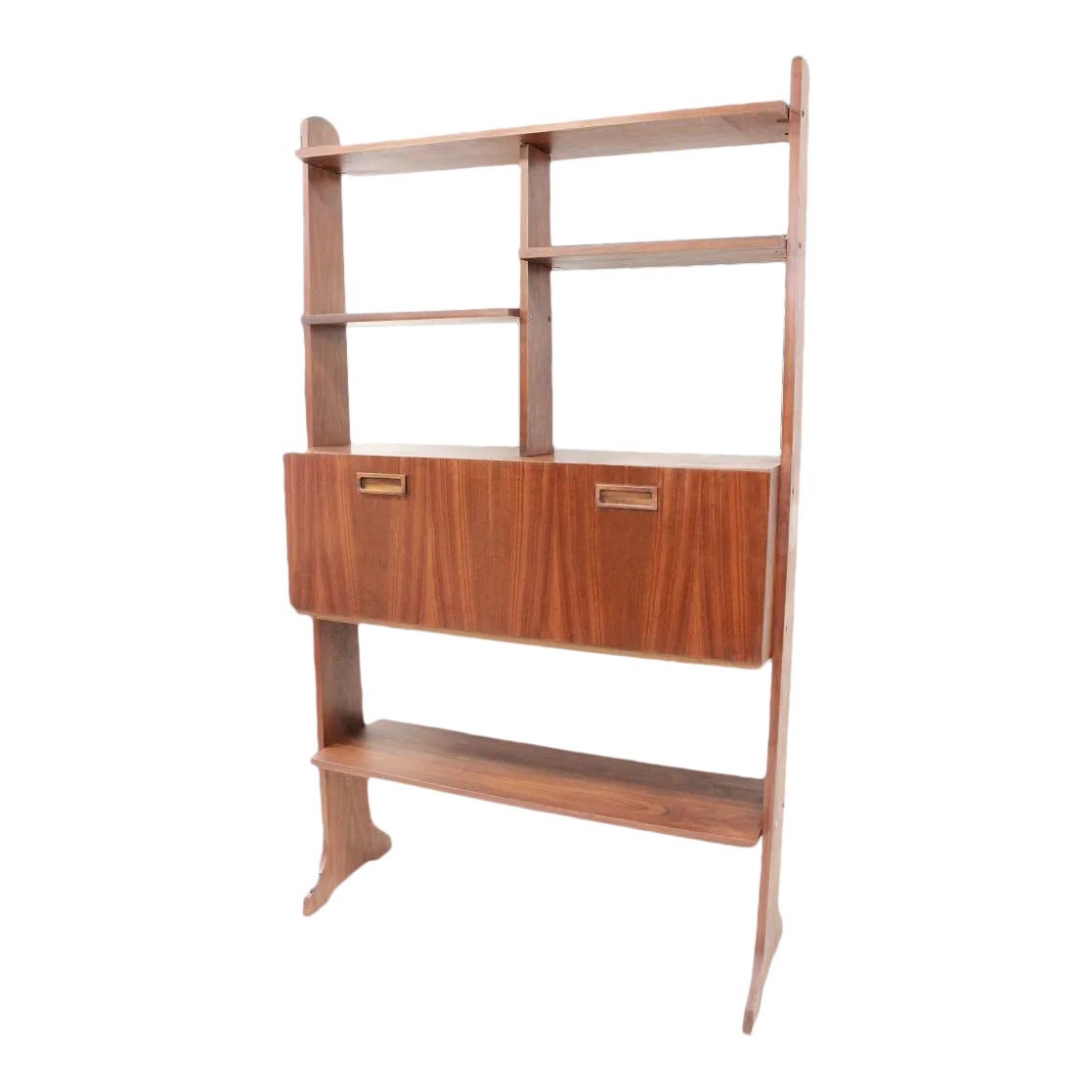 Mid Century Modern Free Standing Wall Unit | Chairish