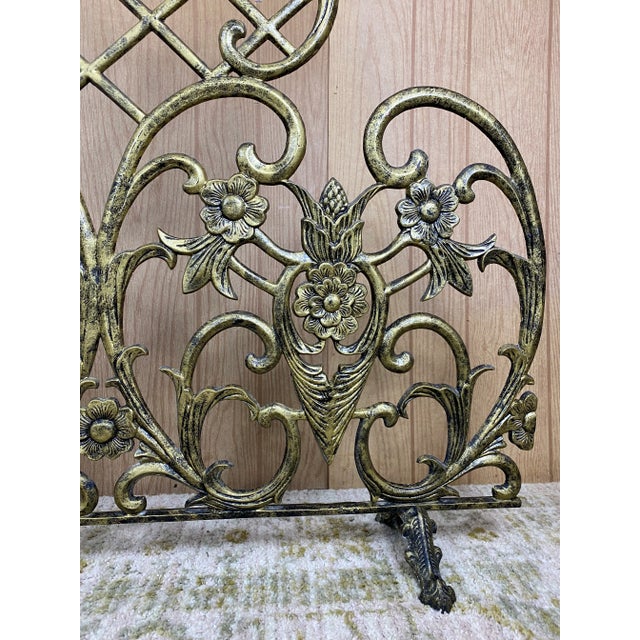 This Victorian style filigree cast iron fire screen is not only very detailed and beautiful, but also functional! In the...