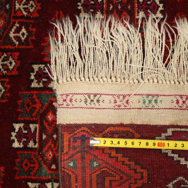 Textile Vintage Bukhara Rug, Turkmenistan For Sale - Image 7 of 8