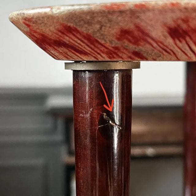 Coffee Table in Red Lacquered Goatskin Parchment by Aldo Tura, Italy, 1950s For Sale - Image 10 of 15