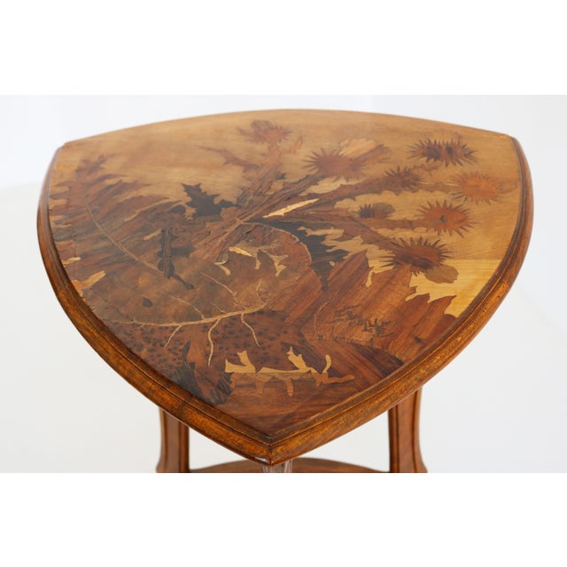 Antique French Art Nouveau Side Table by Emile Galle, 1900 For Sale - Image 12 of 15