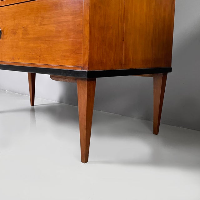 German Biedermeier Style Chests of Drawers in Wood with Black Edges, 1930s, Set of 2 For Sale - Image 12 of 13