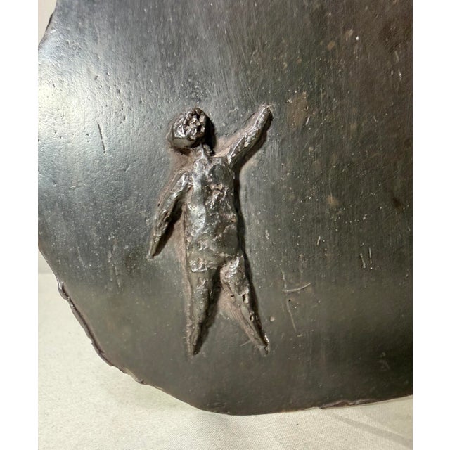 Vintage Signed Joseph J. Greenberg Resin Figural Man Lady Family Wall Sculpture For Sale - Image 9 of 14