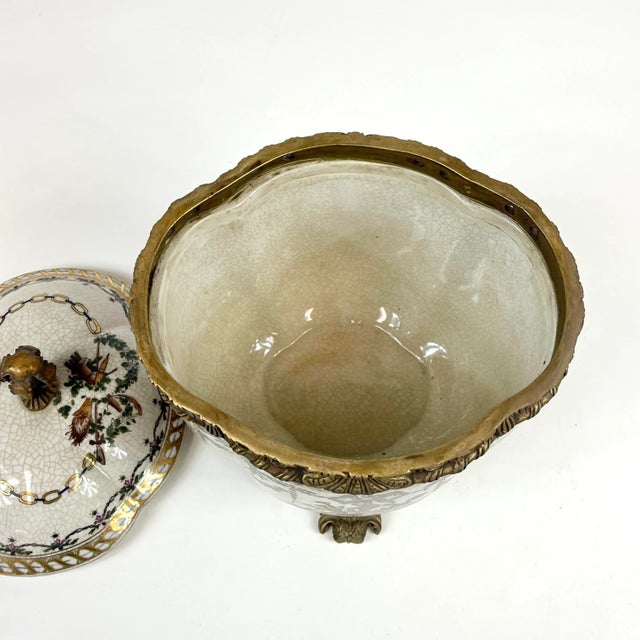 Pink 20th Century Covered Porcelain Jar Wine Themed For Sale - Image 8 of 13