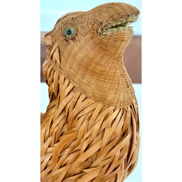 Mid-Century Chinese Wicker and Reed Camel For Sale - Image 9 of 13
