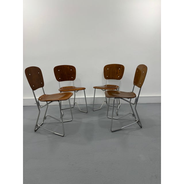 Alu-Flex Dining Chairs by Armin Wirth, 1960s, Set of 4 For Sale - Image 11 of 11