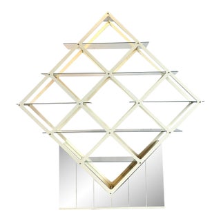 Vintage MCM Diamond Etagere For Sale