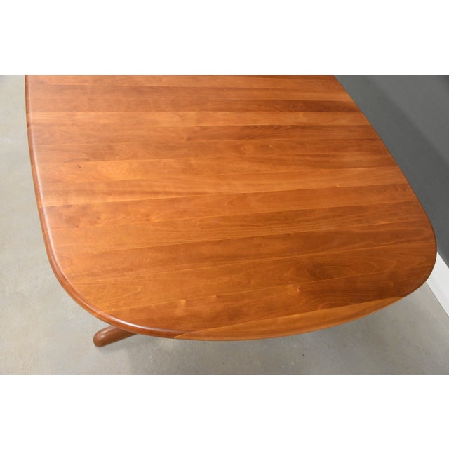 1960s Refinished Danish Modern Oval 114” Cherry Dining Table by Gudme Møbelfabrik For Sale - Image 10 of 11