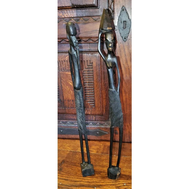Vintage Luba Figures - a Pair For Sale - Image 4 of 9