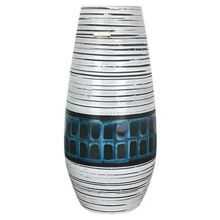 Large Multi-Color Fat Lava Europ Line Vase from Scheurich, Germany, 1970s For Sale