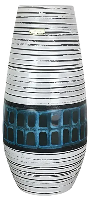 Large Multi-Color Fat Lava Europ Line Vase from Scheurich, Germany, 1970s