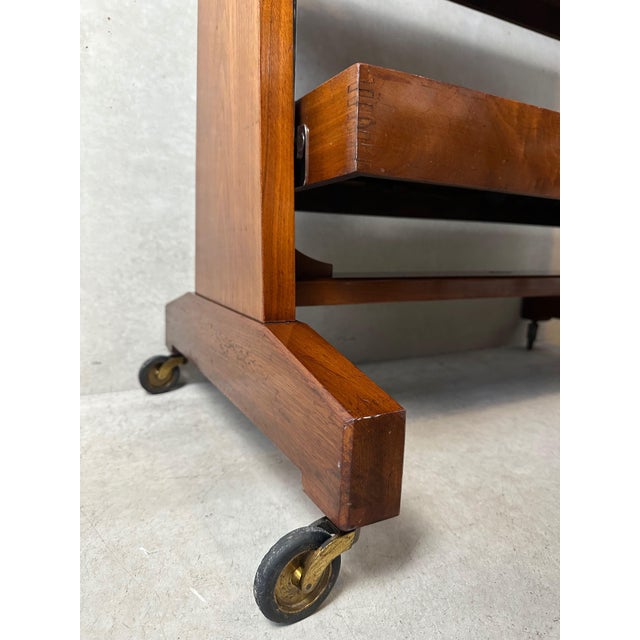 Art Deco Besway Table in Burl Wood, 1930s For Sale - Image 11 of 18
