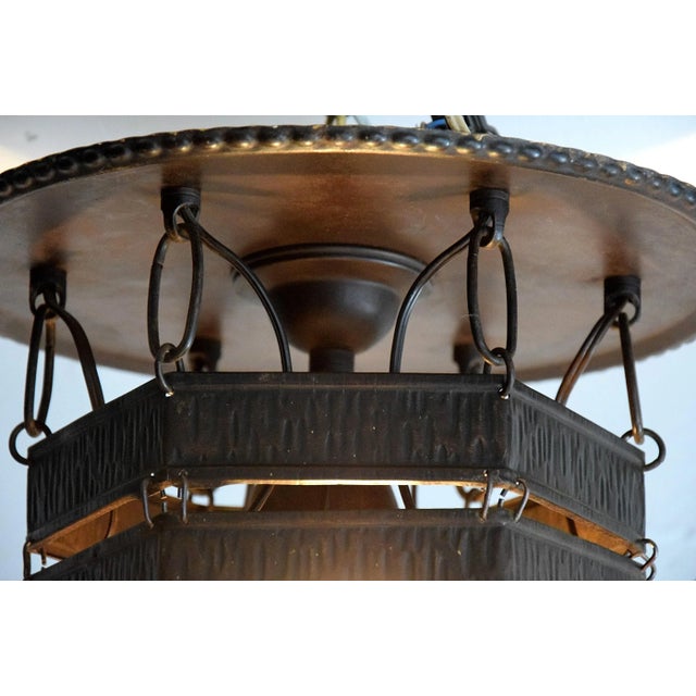Metal Vintage Ceiling Lamp For Sale - Image 7 of 15