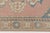 Pink Vintage Turkish Area Rug, Hand-Knotted Wool, Soft Pink and Blue Anatolian Rug For Sale - Image 8 of 10
