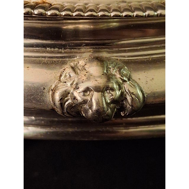Vintage Silver Plated Havdalah Compendium Spice Box Candle Holder Lions Crest 344 For Sale - Image 15 of 18