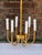 Currey & Company Contemporary Tony Duquette Style Faux Malachite and Hand Gilt Lantern Chandelier by Turtle and Crane - Newly Painted For Sale - Image 4 of 12