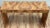 Vintage Faux Burlwood Console Table For Sale - Image 4 of 12