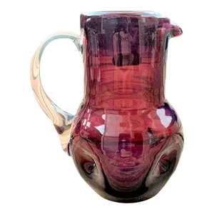 1950s Small Amethyst Bischoff Art Glass Pitcher/Creamer