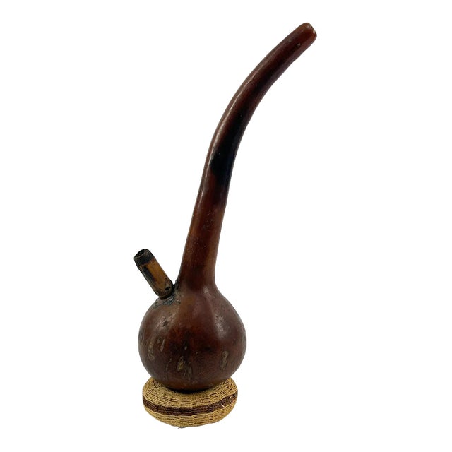 Early 20th Century Tonga Calabash Pipe Zambia MATTER COLLECTION For Sale