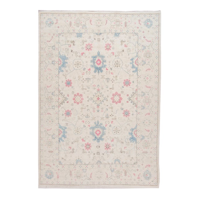Modern Afghan Khotan Wool Rug For Sale
