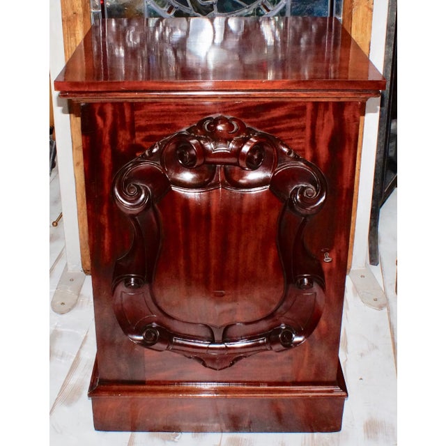 Brown Victorian Mahogany Cabinets, 1870s, Set of 2 For Sale - Image 8 of 9