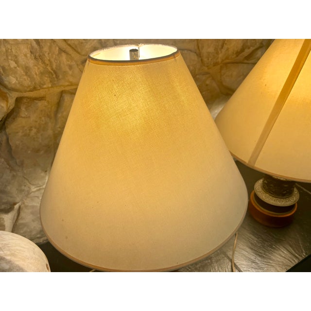 19th Century Bronze Gagneau d'Enghien 25, Paris Oil Lamps - a Pair Converted to Electricity For Sale - Image 18 of 18