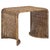Zendy Wicker Rattan Waterfall Accent Table in Honey Brown Wash For Sale In Philadelphia - Image 6 of 8