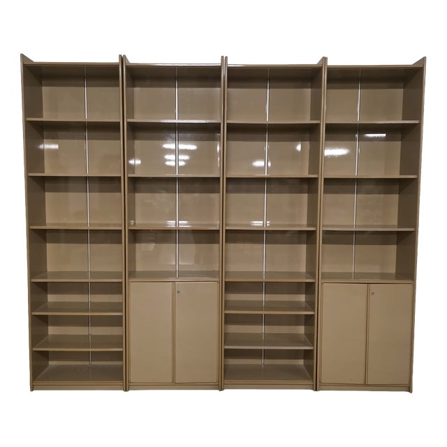 Olinto Bookcase by Kazuhide Takahamafor B&B Italia / C&B Italia, 1970s, Set of 4 For Sale