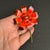 Vintage Enamel Daisy Brooch Orange Flower Pin Original by Robert 60s Retro For Sale - Image 6 of 8