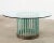 Metal Patinated Bronze Garden Dining Center Table With Verdigris For Sale - Image 7 of 12