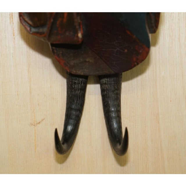 Wood Antique Black Forest Hand-Carved and Painted Whip Hook, 1880 For Sale - Image 7 of 15