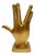 The Vulcan Salute Live Long & Prosper Spock Hand Sculpture in Gold For Sale