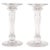 1960s Mid-Century Modern Translucent Glass Doric Column Candlesticks For Sale - Image 5 of 5