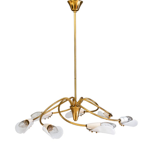 Tornado Chandelier by Rupert Nikoll, Vienna, Austria, 1960s For Sale