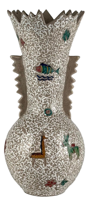 Decorative Ceramic Vase by G. Molaroni, 1960