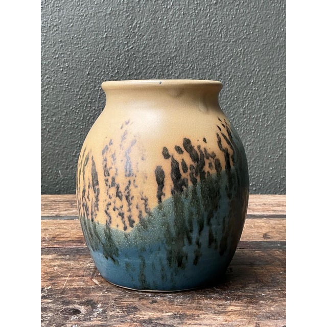 Vintage Studio Pottery Glazed Ceramic Vase For Sale - Image 12 of 16