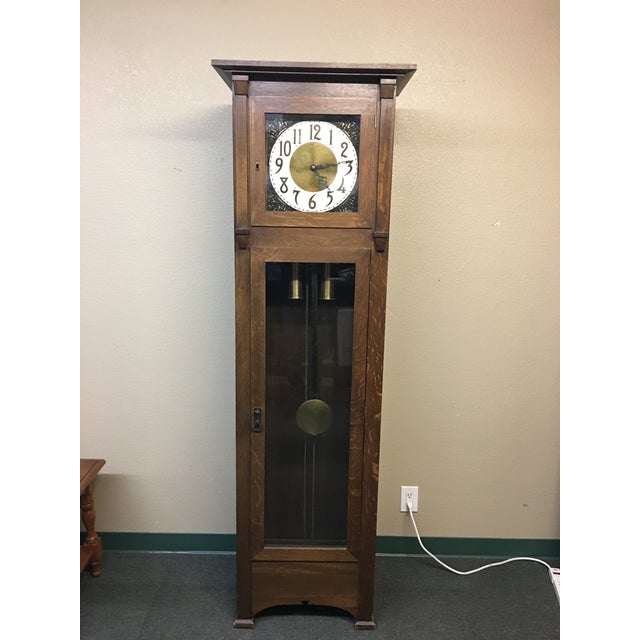 Vintage Arts & Crafts Style Grandfather Clock Chairish