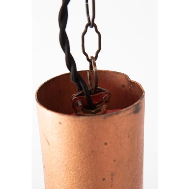 Metal Brutalist Copper Pendants, 1960s, Set of 2 For Sale - Image 7 of 9