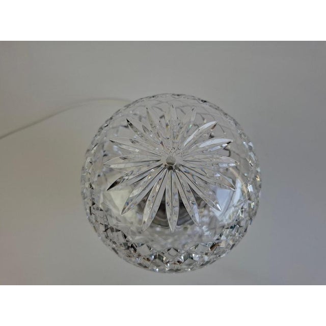 1970s Mid-Century Modern Bohemian Czech Cut Crystal Table Lamp, 1970 For Sale - Image 5 of 14
