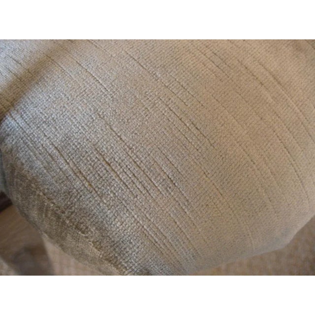 Silver Vintage Italian Sculptural Chrome Framed Upholstered Chairs Set of Four For Sale - Image 8 of 10