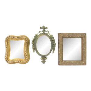 Trio of Vintage Italian & Other Decorative Wall Mirros