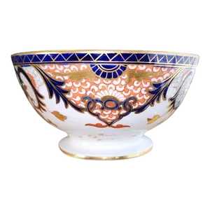 19th Century Royal Crown Derby Kings Imari Footed Bowl