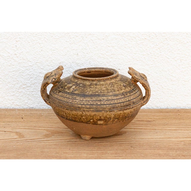 Chinese Early Chinese Jar With Large Handles For Sale - Image 3 of 8