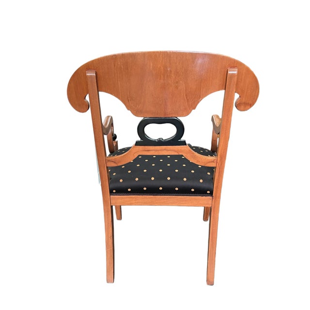 Pair of 1980s Biedermeier Style Accent/Side Chairs For Sale - Image 4 of 13