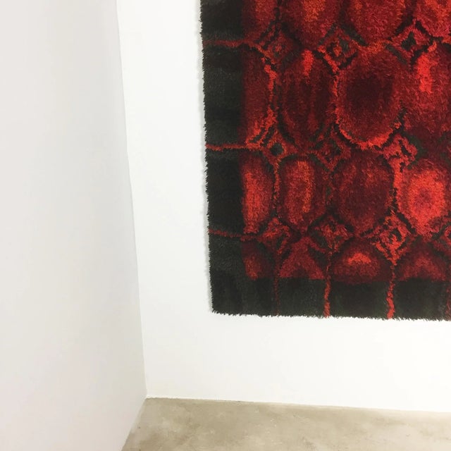 Vintage Wall Rya Rug by Helena Koskivaara for Wetterhoff, 1960s For Sale - Image 4 of 11