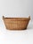 Farmhouse Antique Wicker Laundry Basket With Handles For Sale - Image 3 of 12