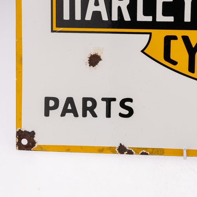 Harley-Davidson Motorcycles Sign in Enamel, 20th Century For Sale - Image 4 of 13