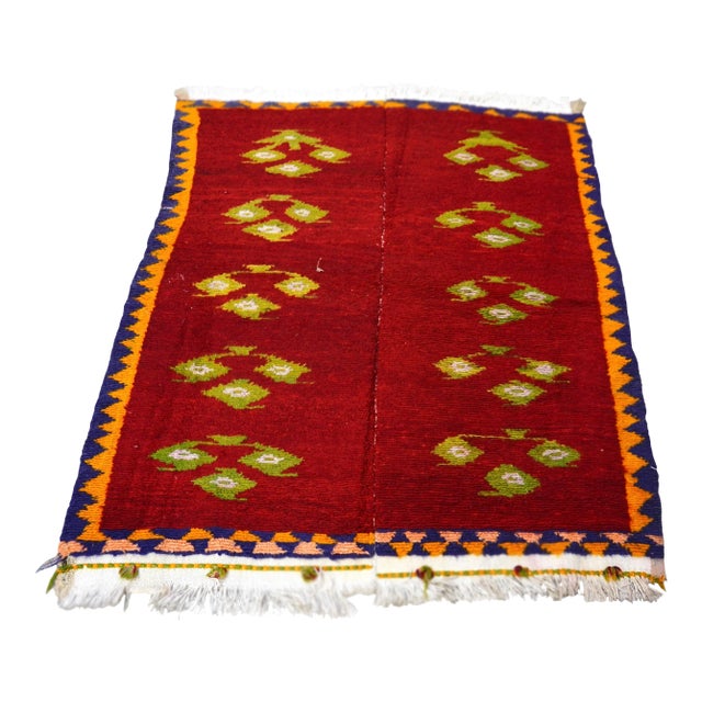 1960s Turkish Tribal Bohemian Rug For Sale